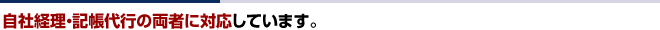 自社経理・記帳代行の両者に対応しています|東京都の税理士事務所